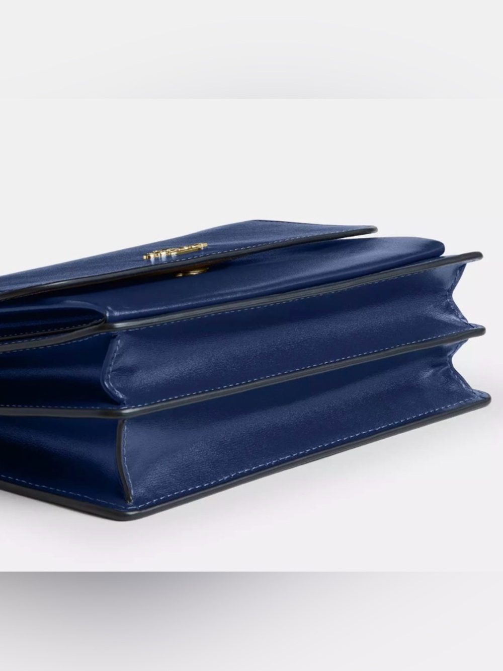 Coach Klare Crossbody Bag in Deep Blue Calf Leather with Gold Tone Hardware - Picture 4 of 10